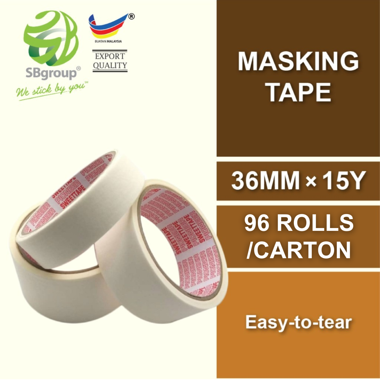 Masking Tape [36mm x 15y] - SB Tape Group